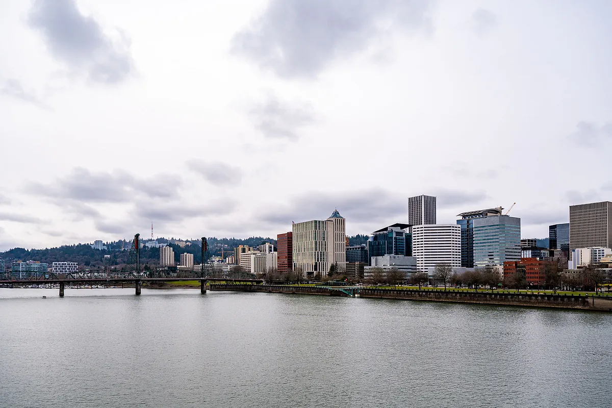 Downtown Portland skyline across the Willamette River
