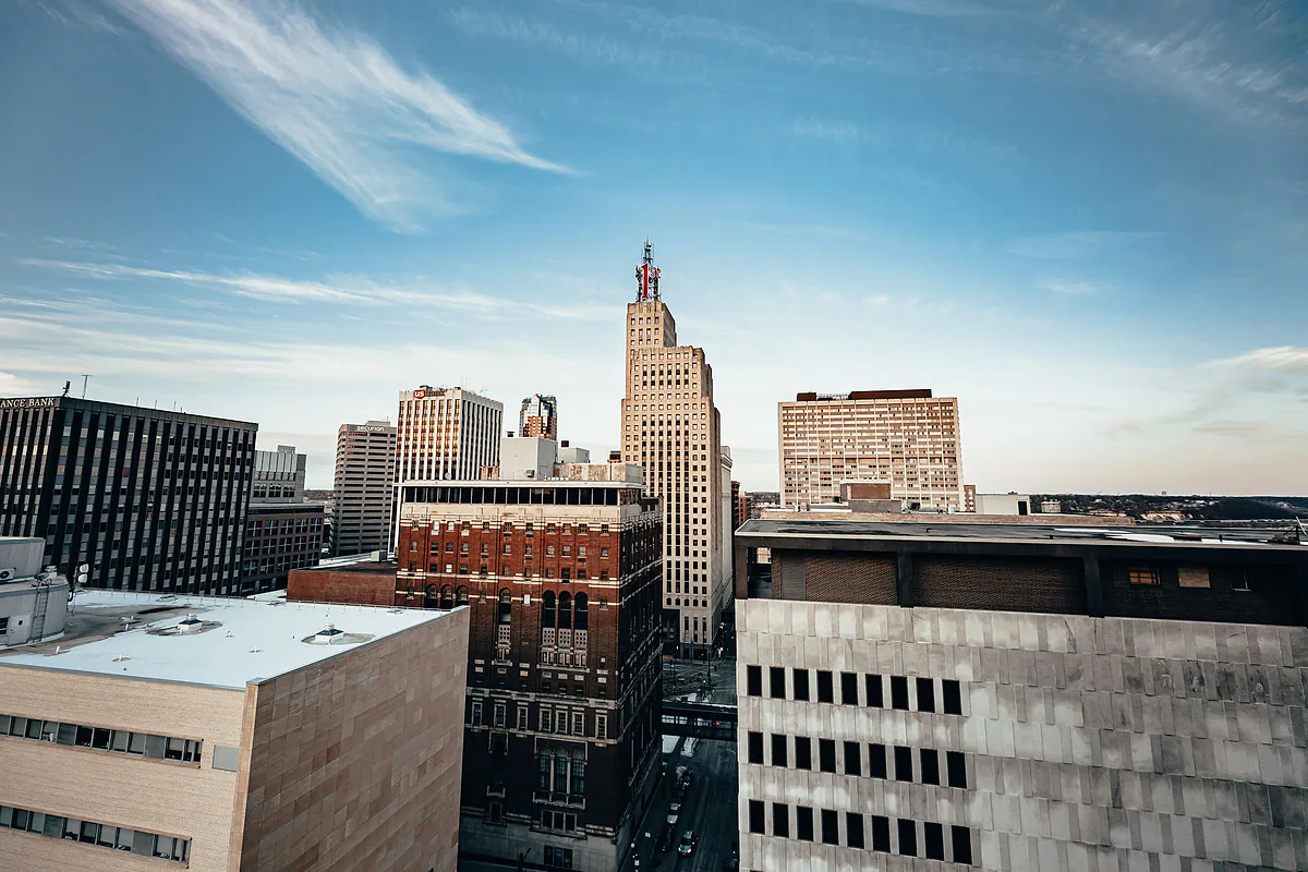Downtown St. Paul skyline on a clear day