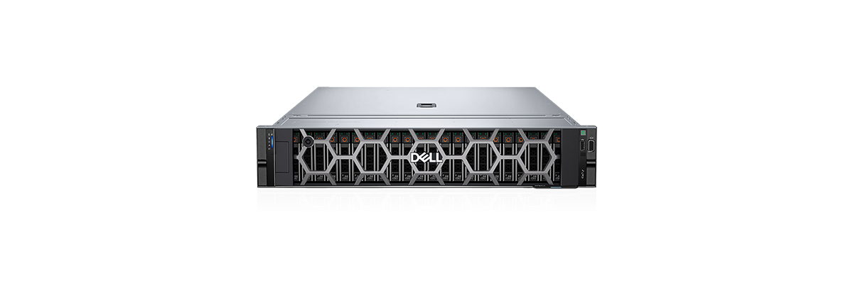 Dell PowerEdge R760 rack server, straight-on front view