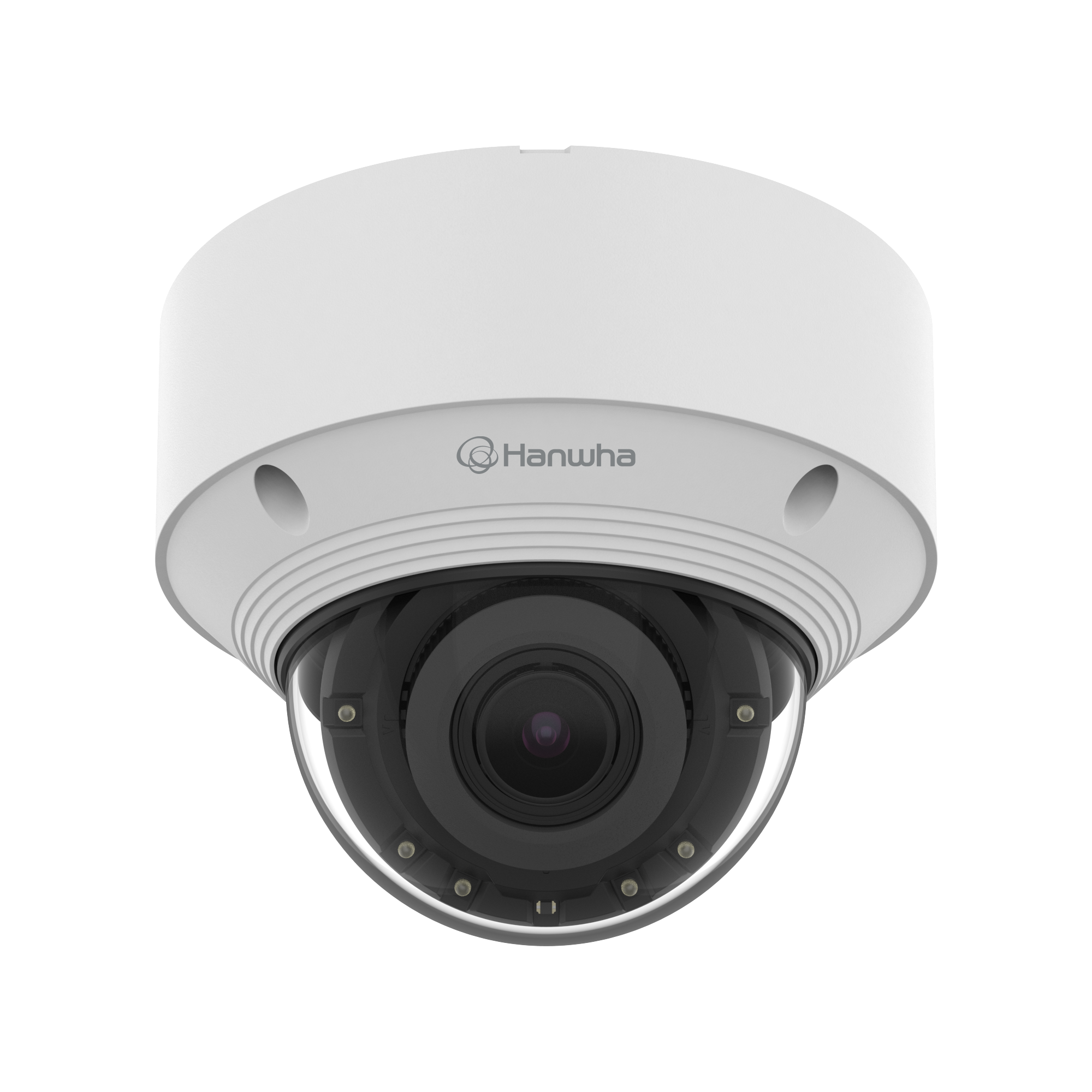 Hanwha Vision QNV-C8083R vandal dome camera, front view
