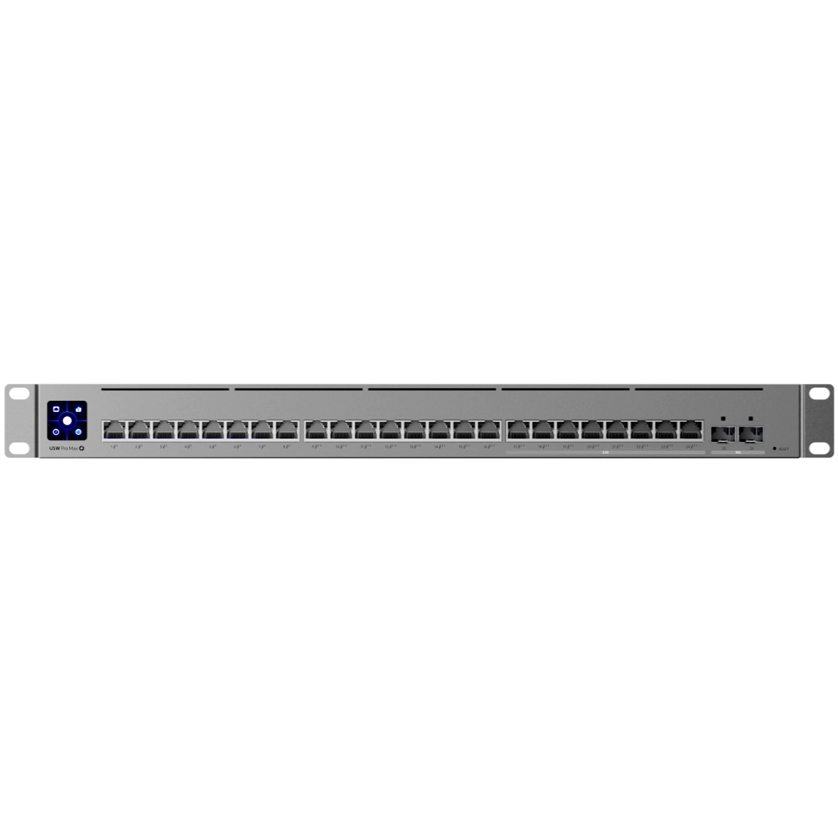 Ubiquiti UniFi Switch Pro Max 24 PoE, straight-on front view